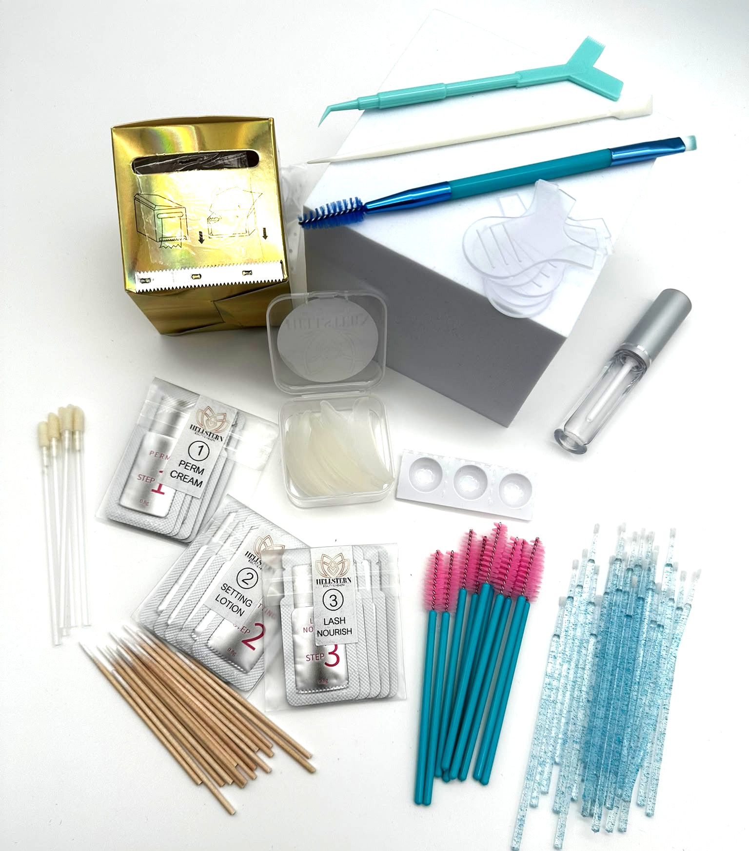 Lashlifting & Browlifting Set Blau/Rosa incl. Onlineschulung
